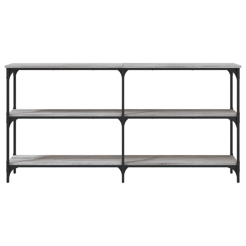 Sonoma gray console table 150x29x75 cm engineering wood