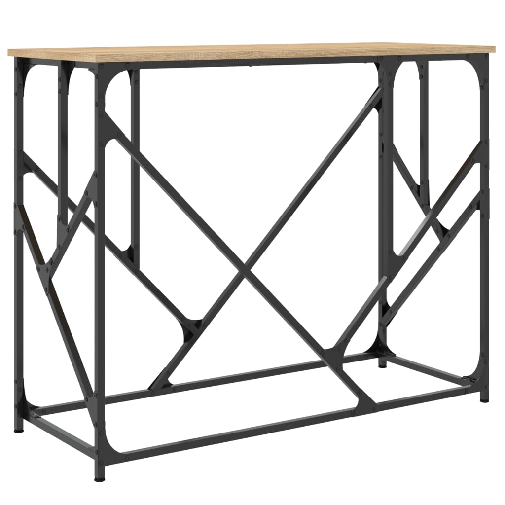 Sonoma oak console table 100x40x80 cm engineering wood