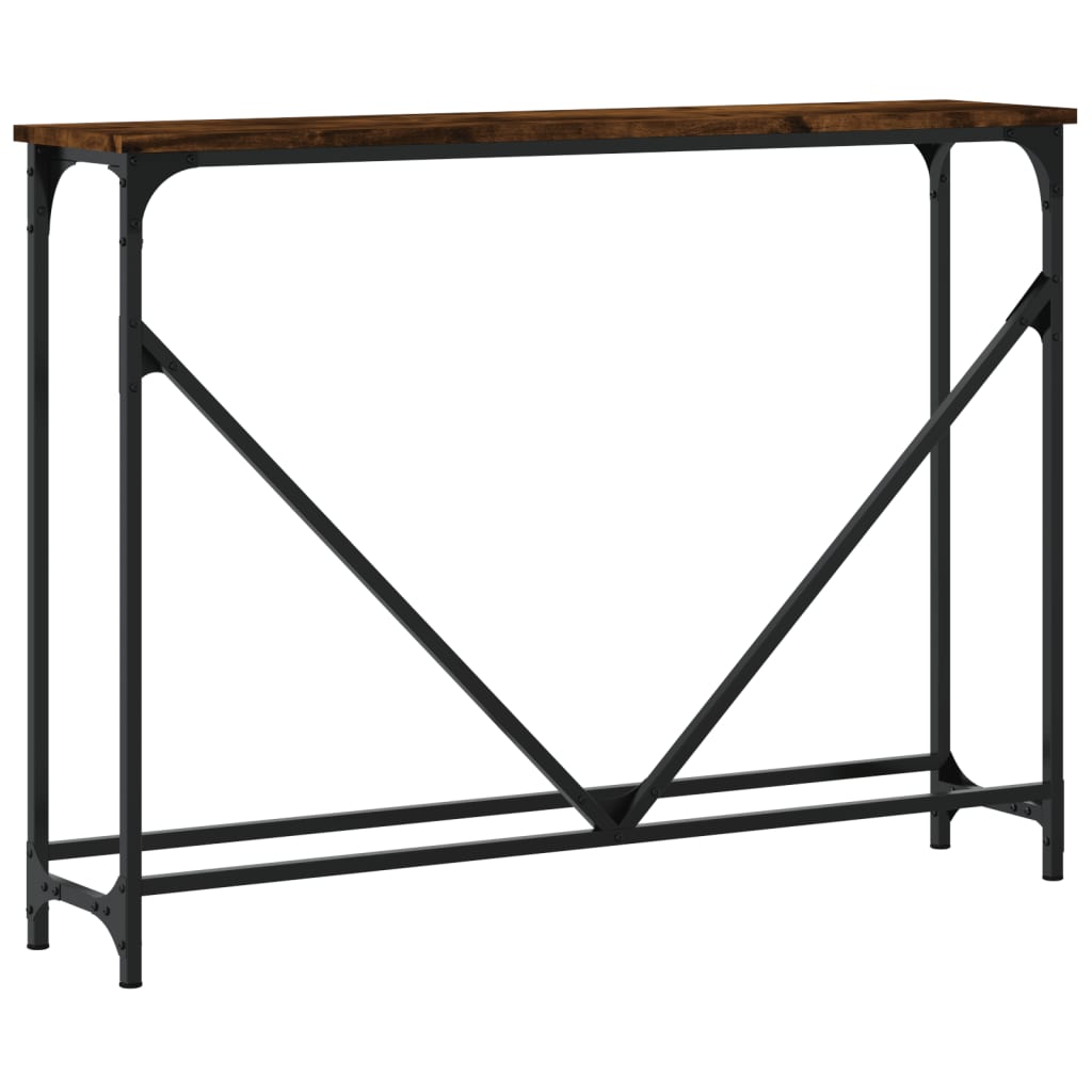 Raucher -Eiche -Konsole Tabelle 102x22.5x75 cm Engineering Holz