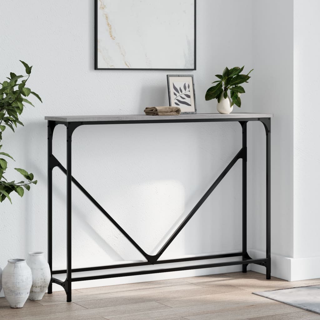 Sonoma gray console table 102x22.5x75 cm engineering wood