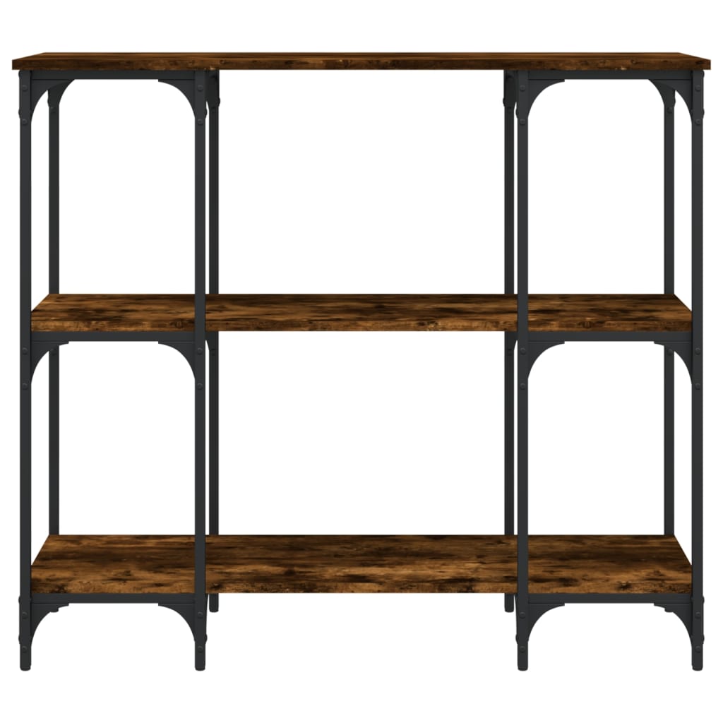 Smoked oak console table 102x35x90 cm engineering wood