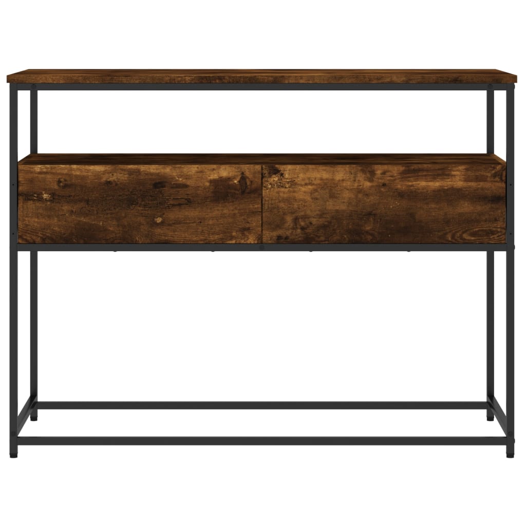 Smoked oak console table 100x40x75 cm Engineering wood