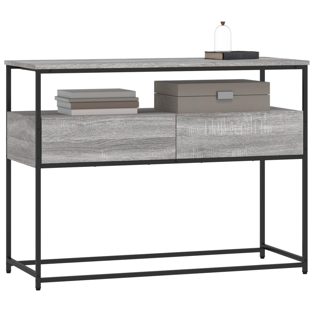Sonoma gray console 100x40x75 cm engineering wood