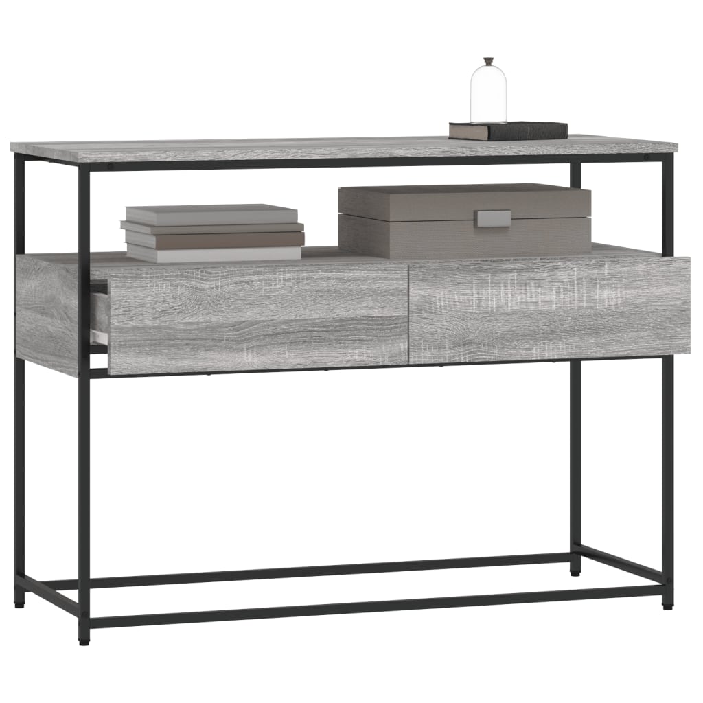 Sonoma gray console 100x40x75 cm engineering wood
