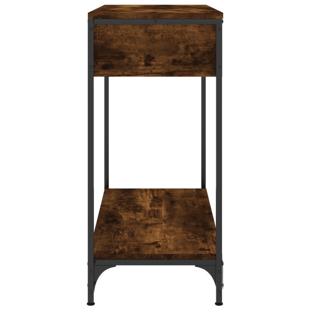 Smoked oak console table 75x34.5x75 cm Engineering wood