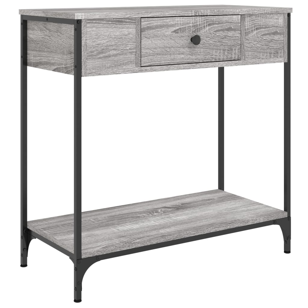 Sonoma Grey Console Tabelle 75x34.5x75 cm Engineering Wood
