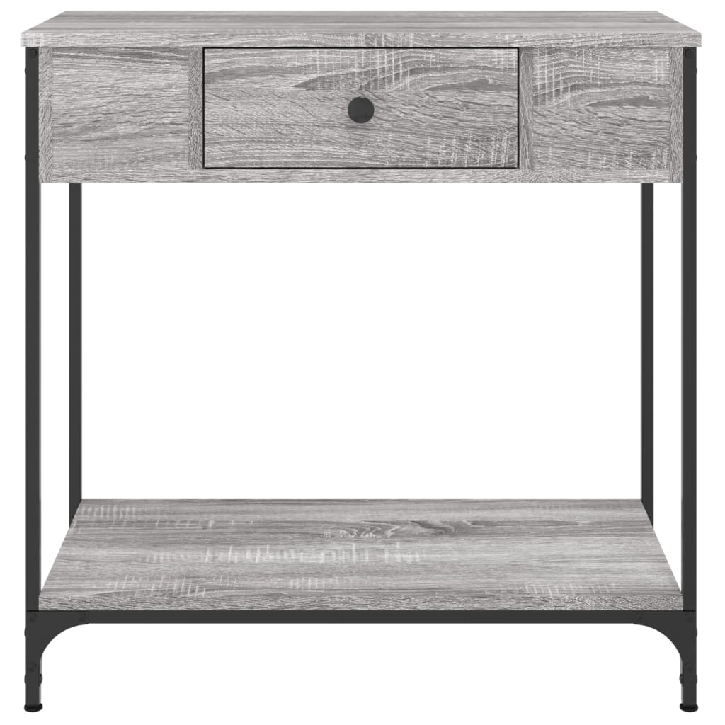 Sonoma Grey Console Tabelle 75x34.5x75 cm Engineering Wood
