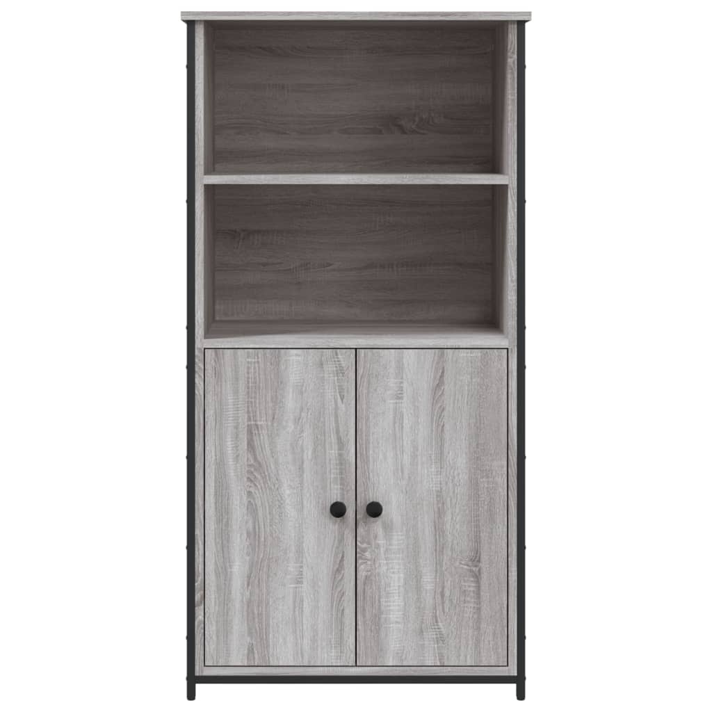 Credenza alta Sonoma grigio 62x36x121,5 cm in derivati ​​del legno
