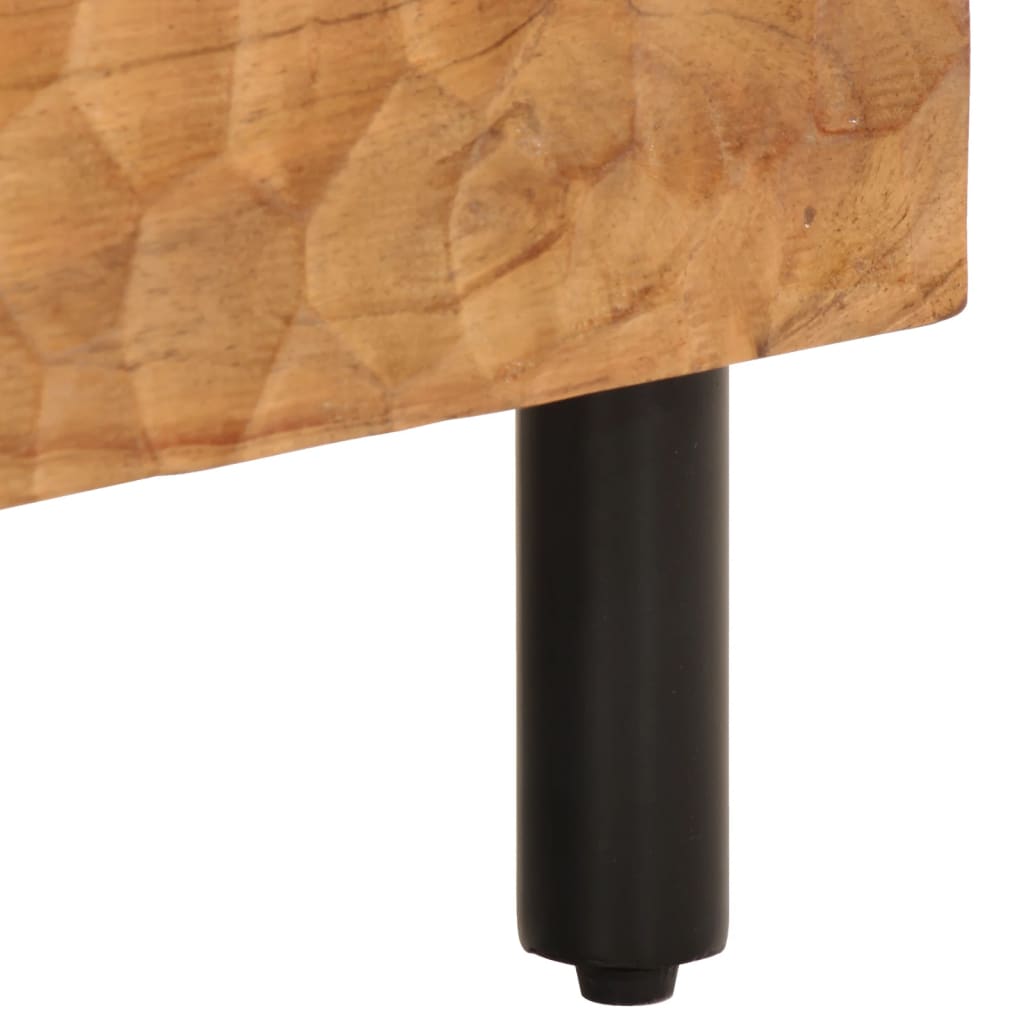 Mobile laterale 40x33x75 cm in legno massello di acacia