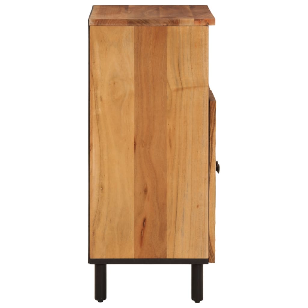 Mobile laterale 60x33x75 cm in legno massello di acacia