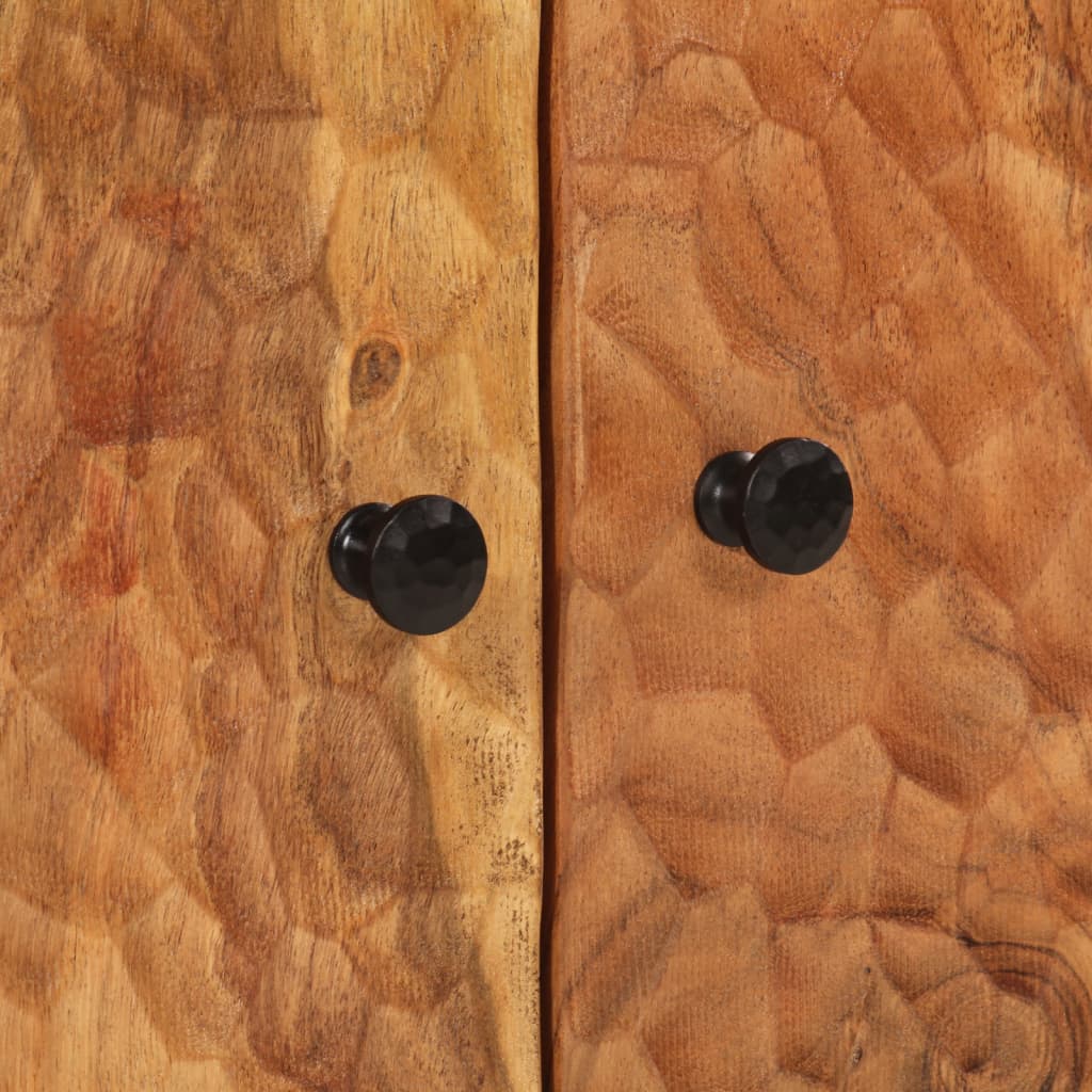 Mobile laterale 60x33x75 cm in legno massello di acacia