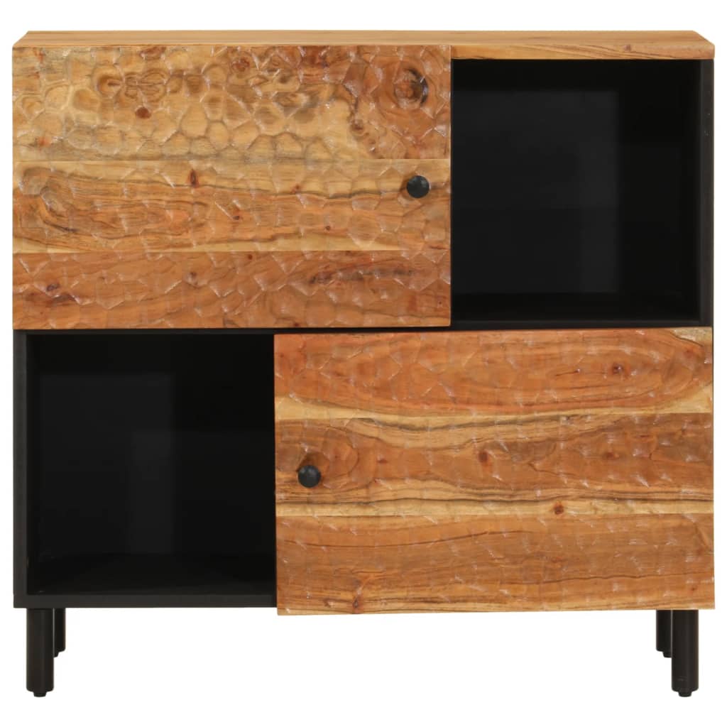 80x33x75 cm Solid Acacia wood cabinet