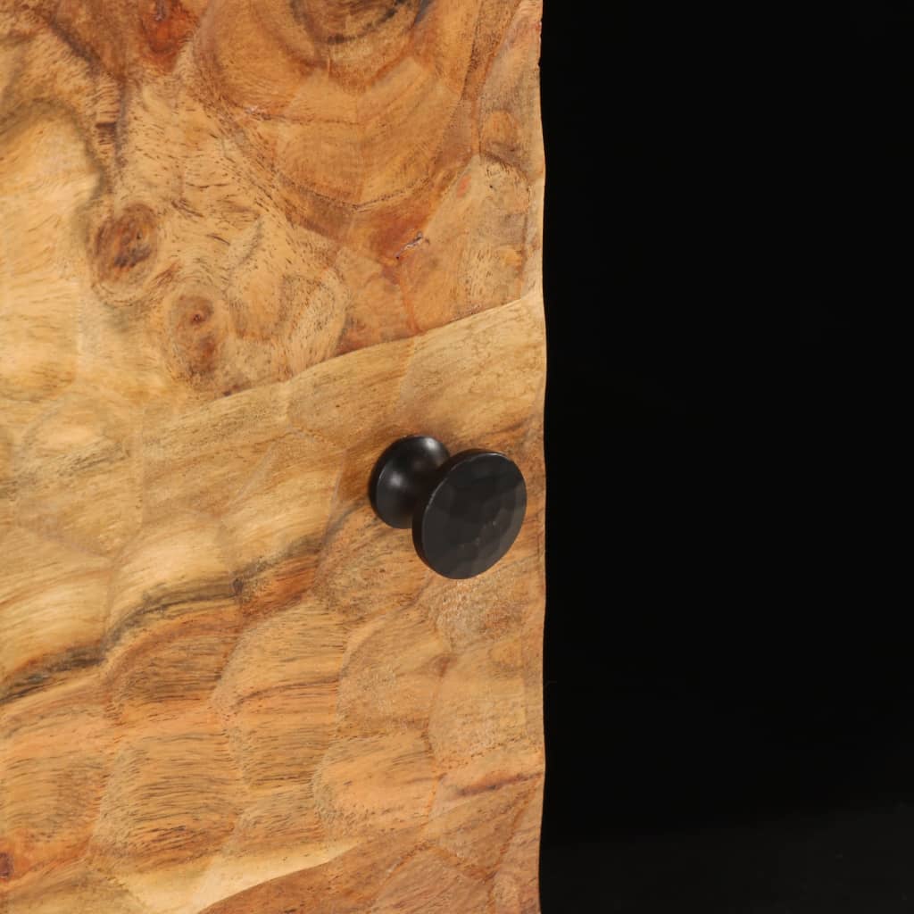 80x33x75 cm Solid Acacia wood cabinet