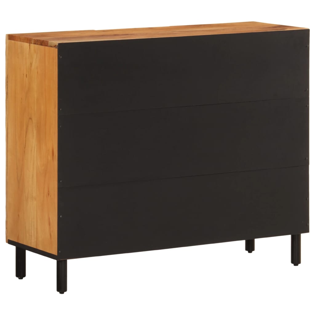90x33x75 cm Solid Acacia wood cabinet