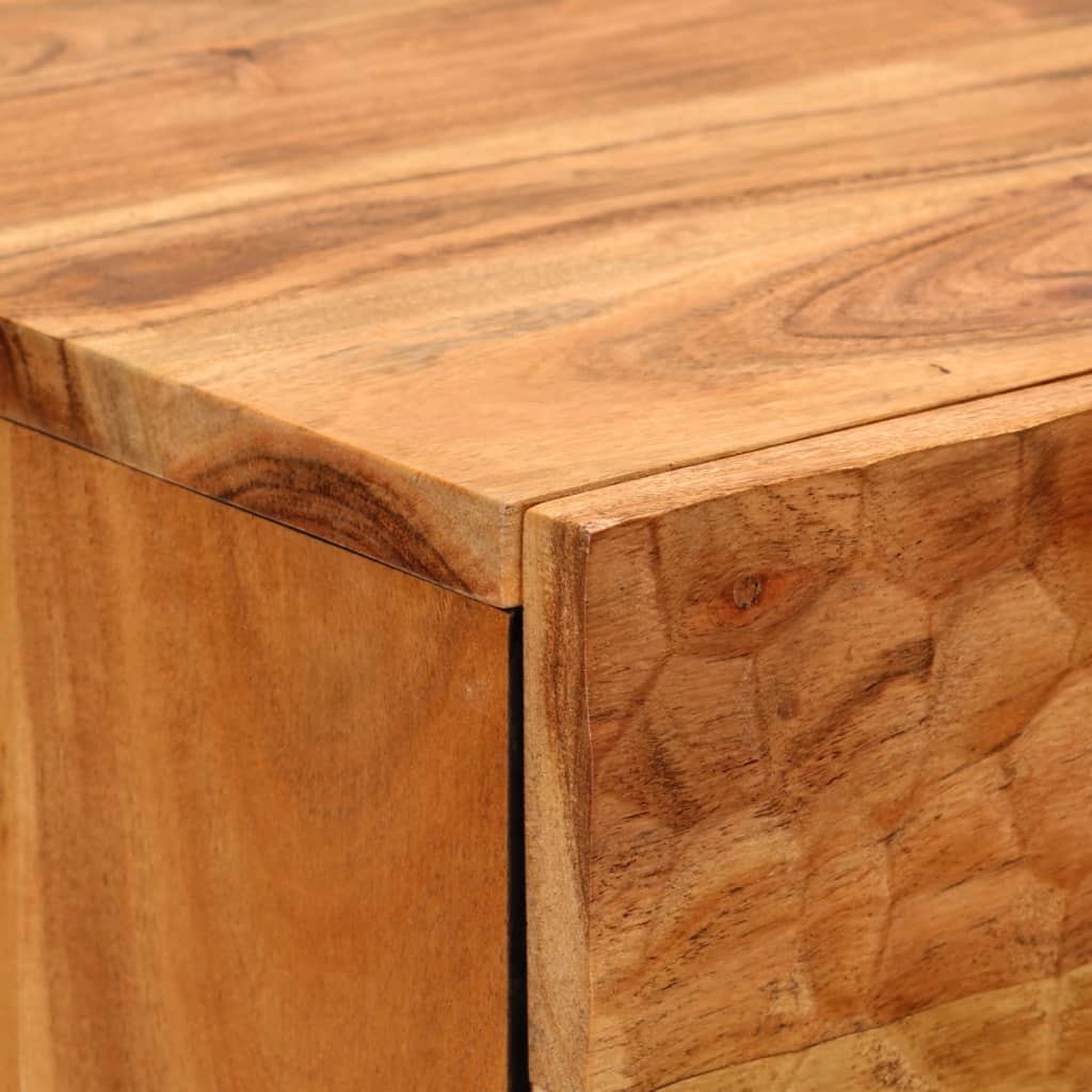 Credenza alta 40x33x110 cm in legno massello di acacia