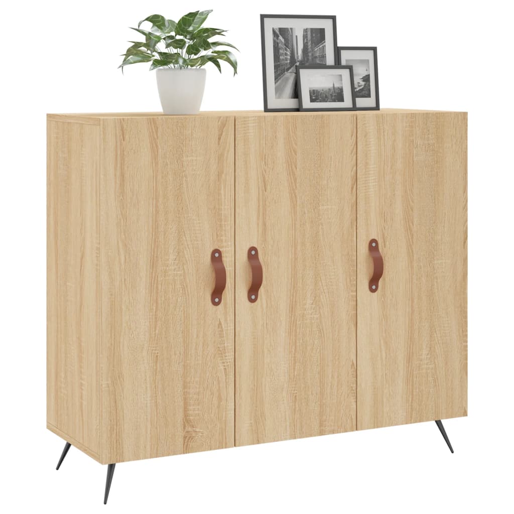 Sonoma Oak Buffet 90x34x80 cm Ingenieurholz Holz