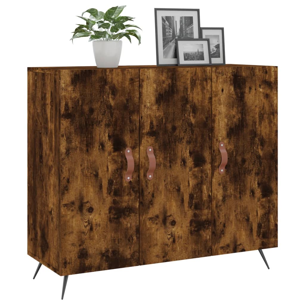 Raucher -Eichenbuffet 90x34x80 cm Engineering Holz