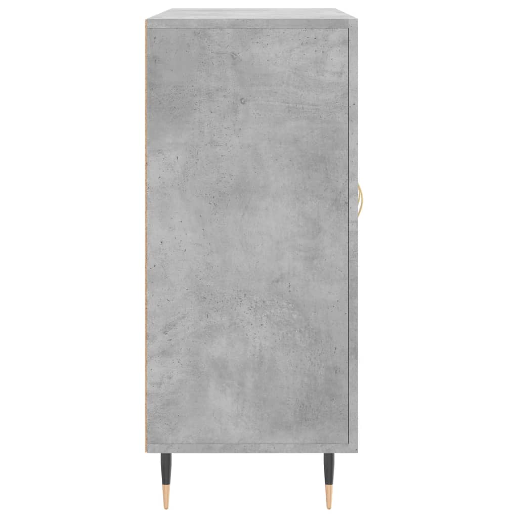 Credenza grigio cemento 90x34x80 cm in multistrato