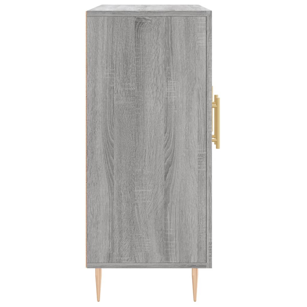Graues Sonoma -Buffet 90x34x80 cm Engineering Holz