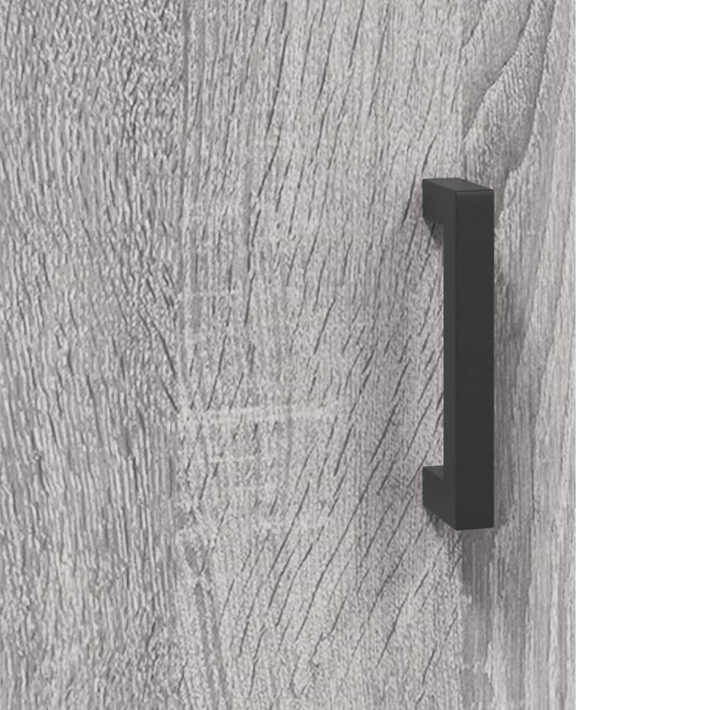 Graues Sonoma -Buffet 90x34x80 cm Engineering Holz