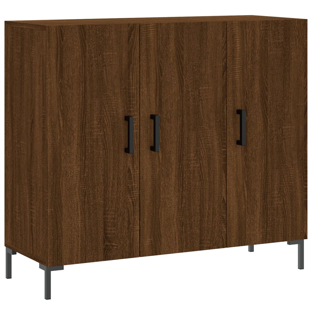 Buffet Brown Eiche 90x34x80 cm Engineering Holz