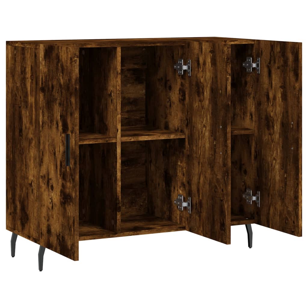 Smoked oak buffet 90x34x80 cm engineering wood