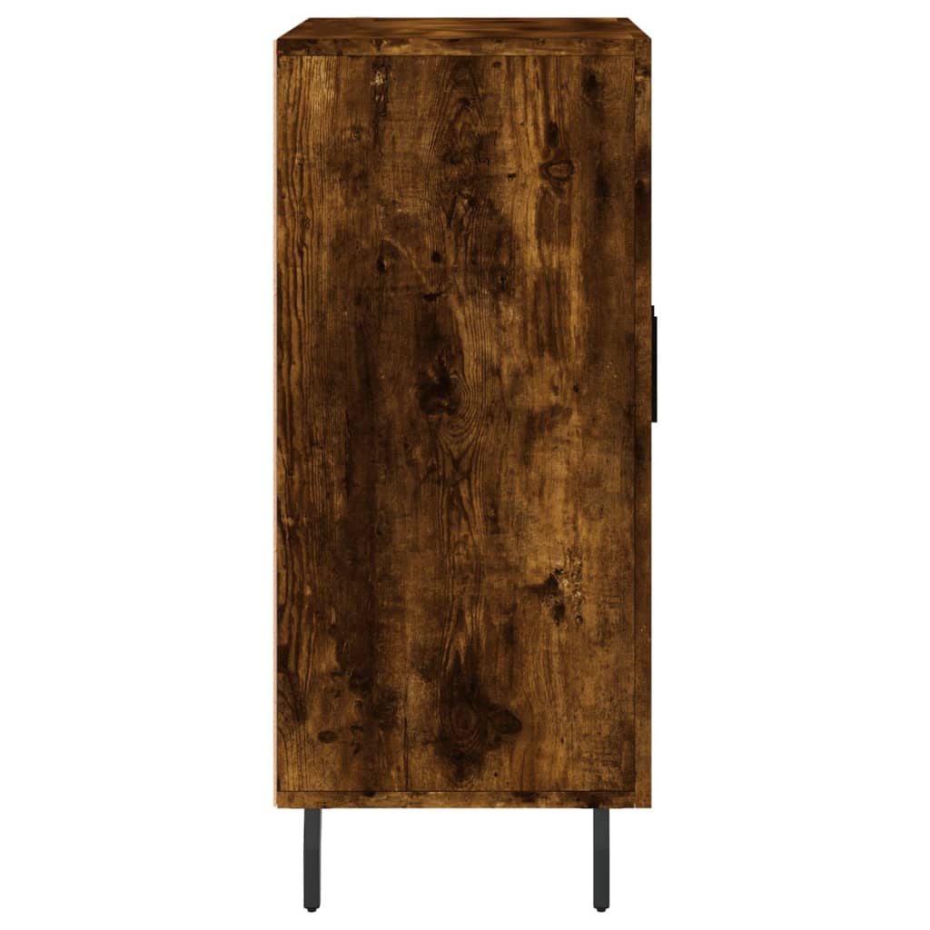 Buffet chêne fumé 90x34x80 cm bois d'ingénierie