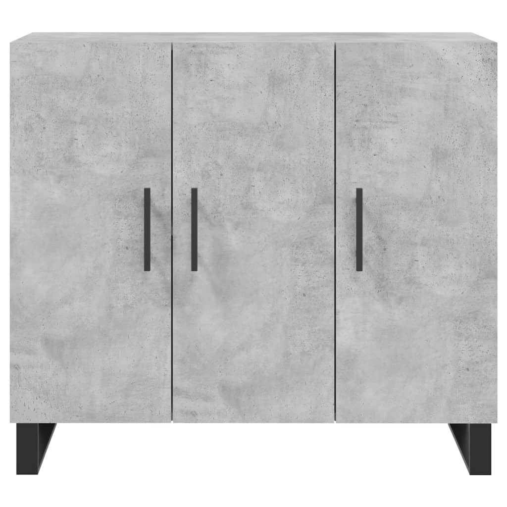 Credenza grigio cemento 90x34x80 cm in multistrato