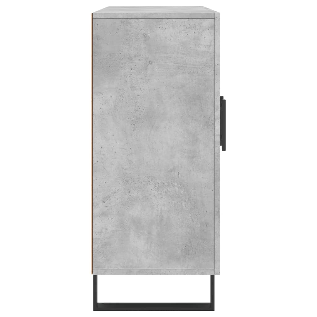 Credenza grigio cemento 90x34x80 cm in multistrato