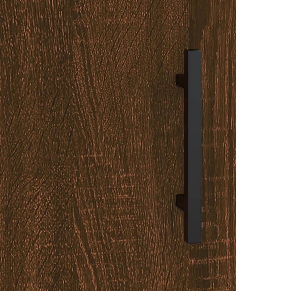 Buffet brown oak 90x34x80 cm engineering wood
