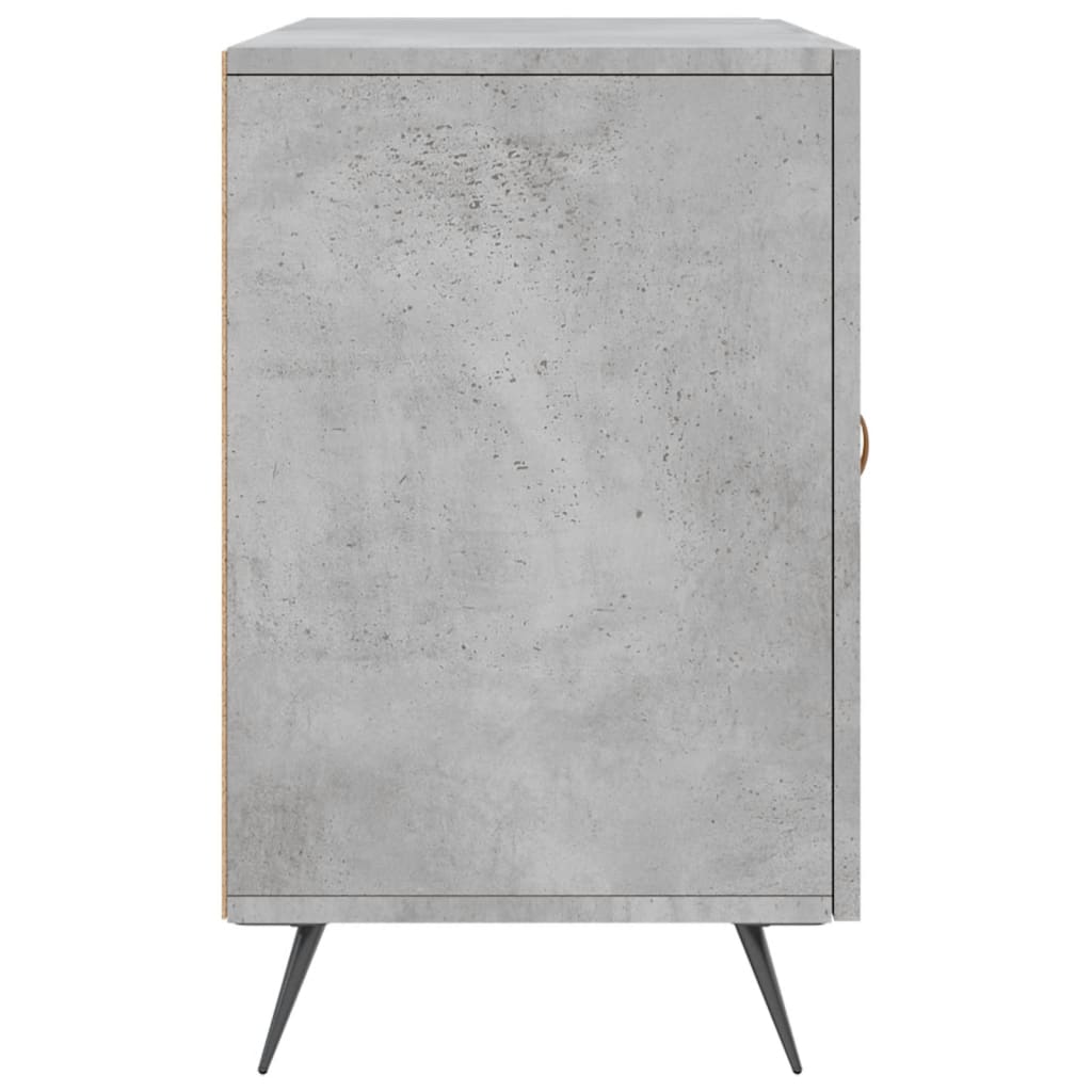 Buffet gris béton 100x36x60 cm bois d'ingénierie