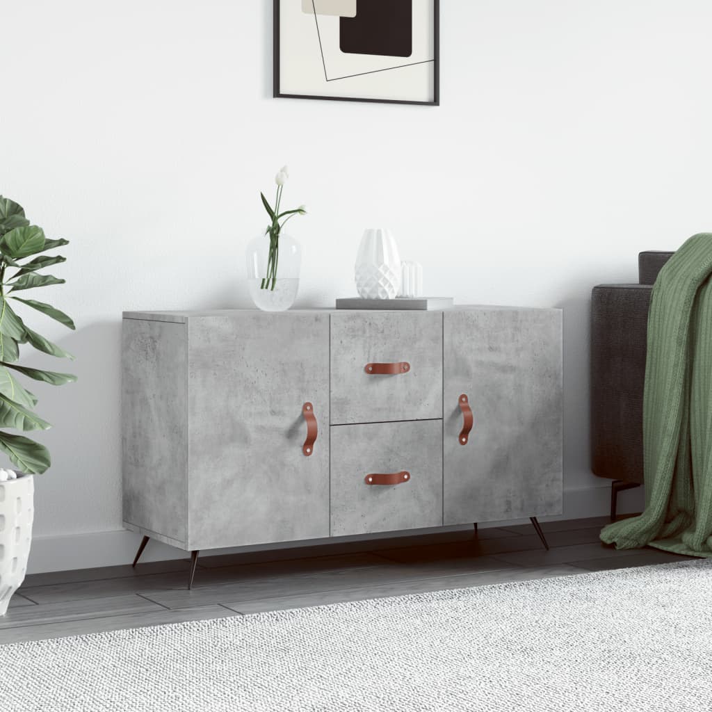 Concrete gray buffet 100x36x60 cm engineering wood