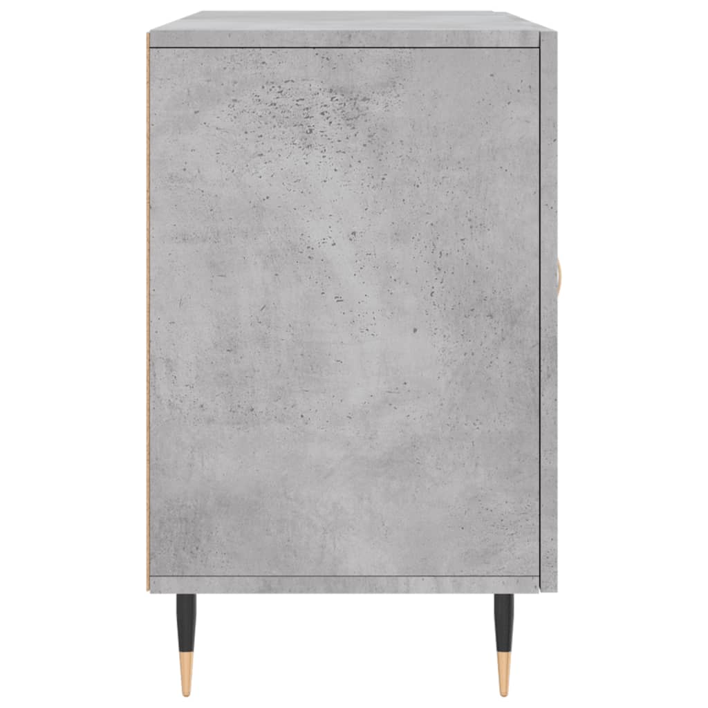 Buffet gris béton 100x36x60 cm bois d'ingénierie