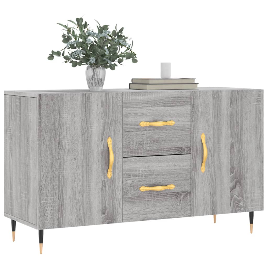 Graues Sonoma -Buffet 100x36x60 cm Engineering Holz