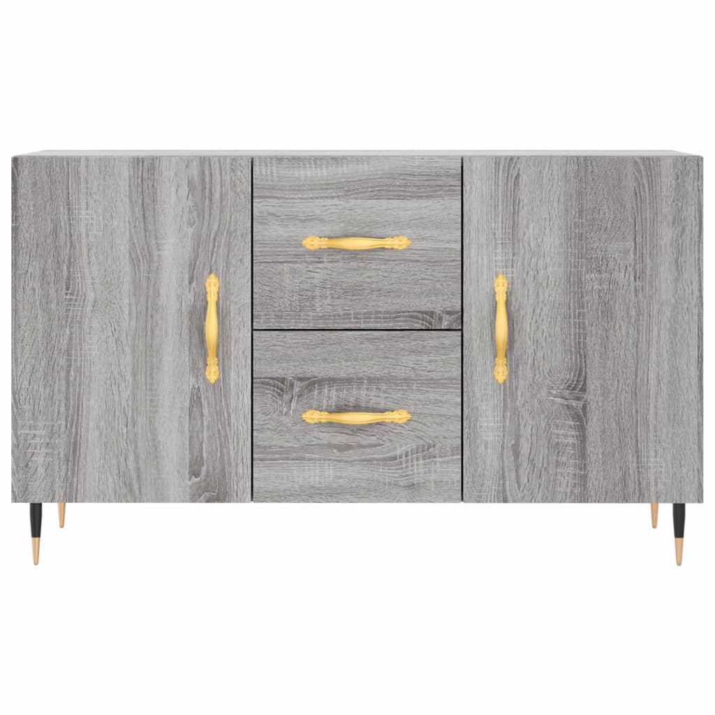 Buffet sonoma gris 100x36x60 cm bois d'ingénierie