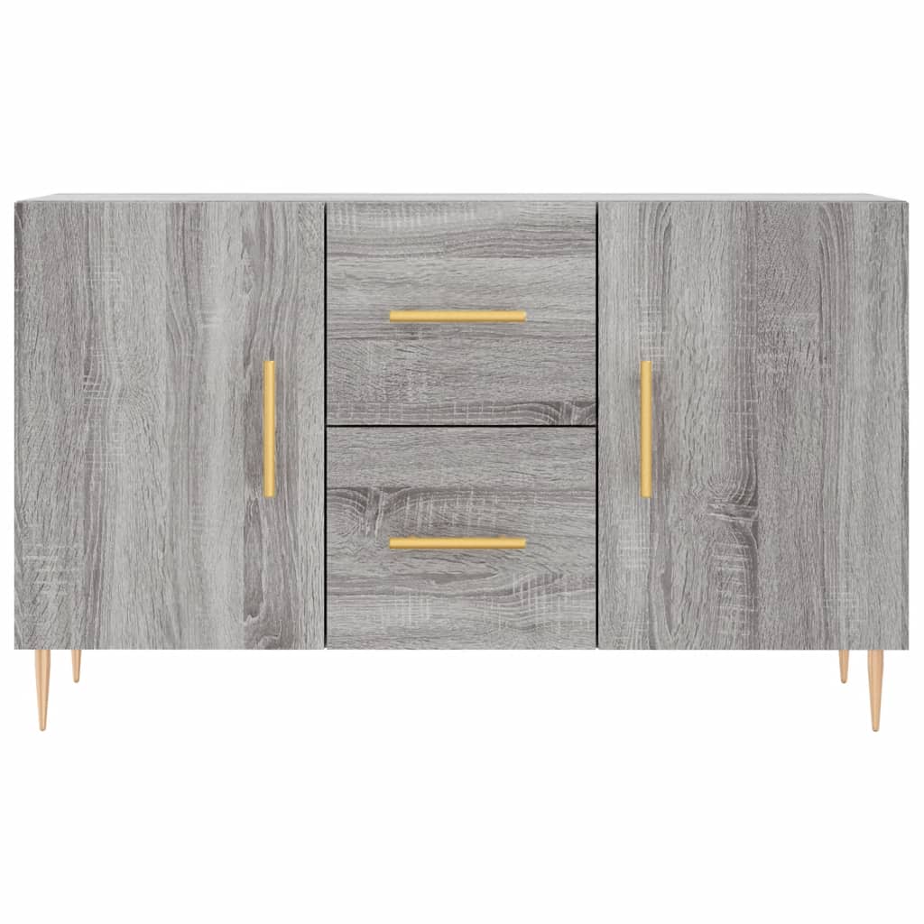 Credenza Sonoma grigia 100x36x60 cm in derivati ​​del legno