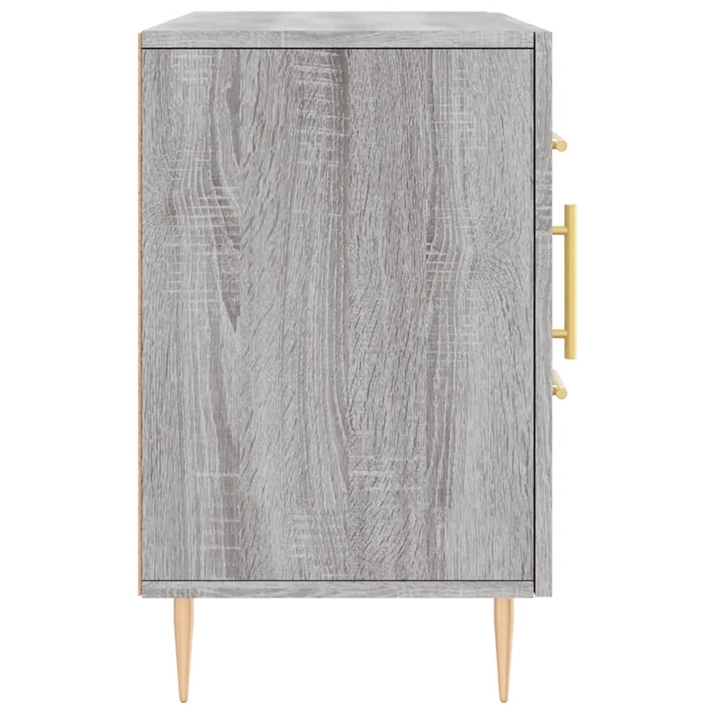 Credenza Sonoma grigia 100x36x60 cm in derivati ​​del legno