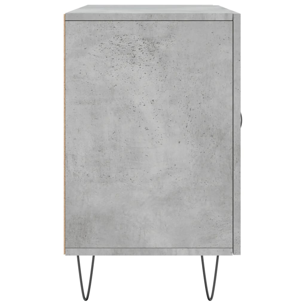 Credenza grigio cemento 100x36x60 cm in multistrato