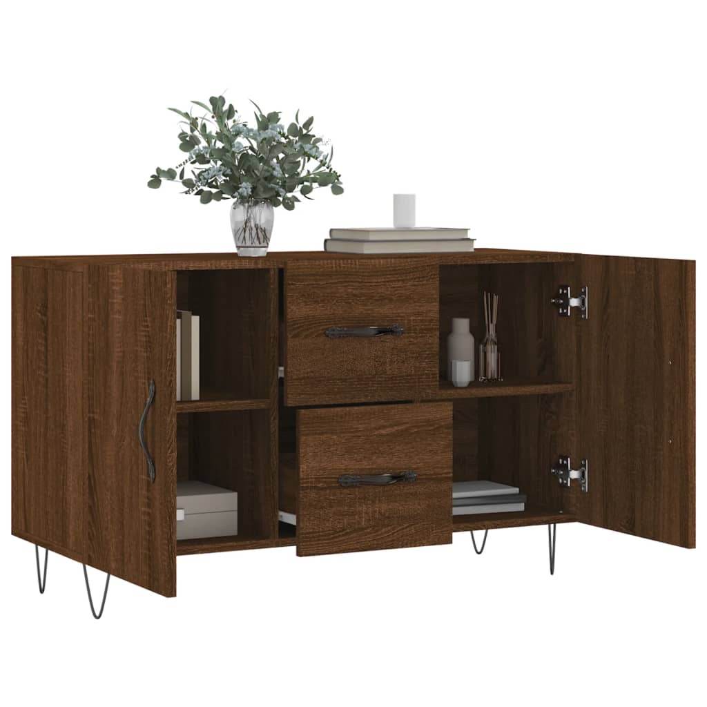 Buffet brown oak 100x36x60 cm Engineering wood