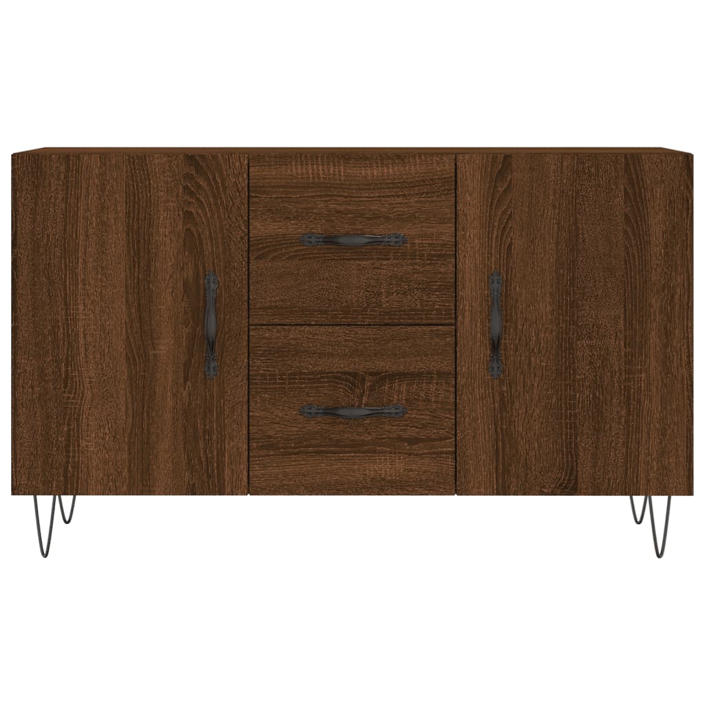 Buffet chêne marron 100x36x60 cm bois d'ingénierie