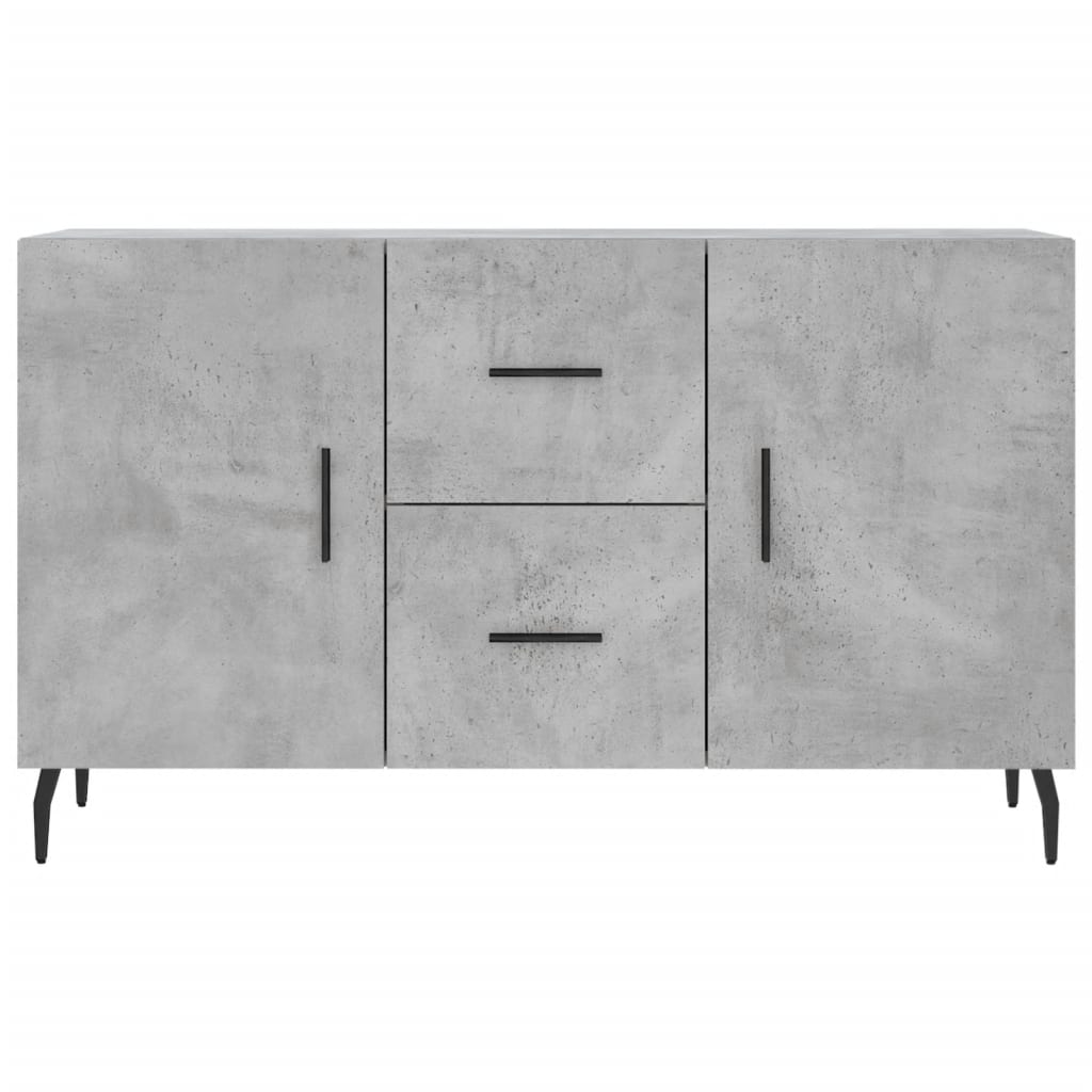 Credenza grigio cemento 100x36x60 cm in multistrato