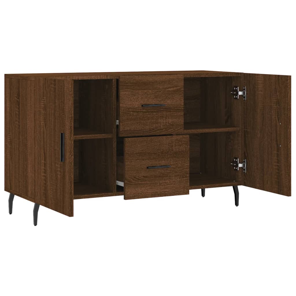 Buffet chêne marron 100x36x60 cm bois d'ingénierie