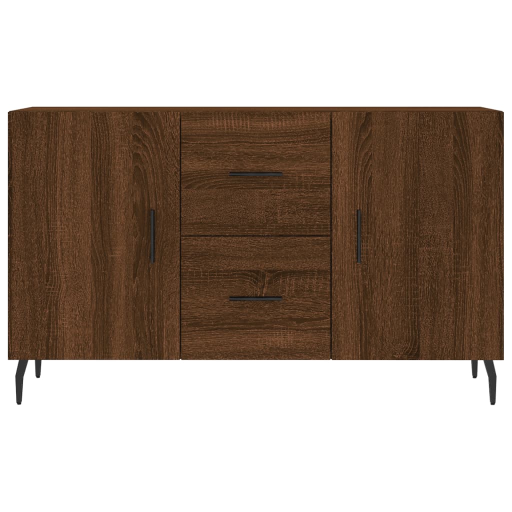 Credenza in rovere marrone 100x36x60 cm in multistrato