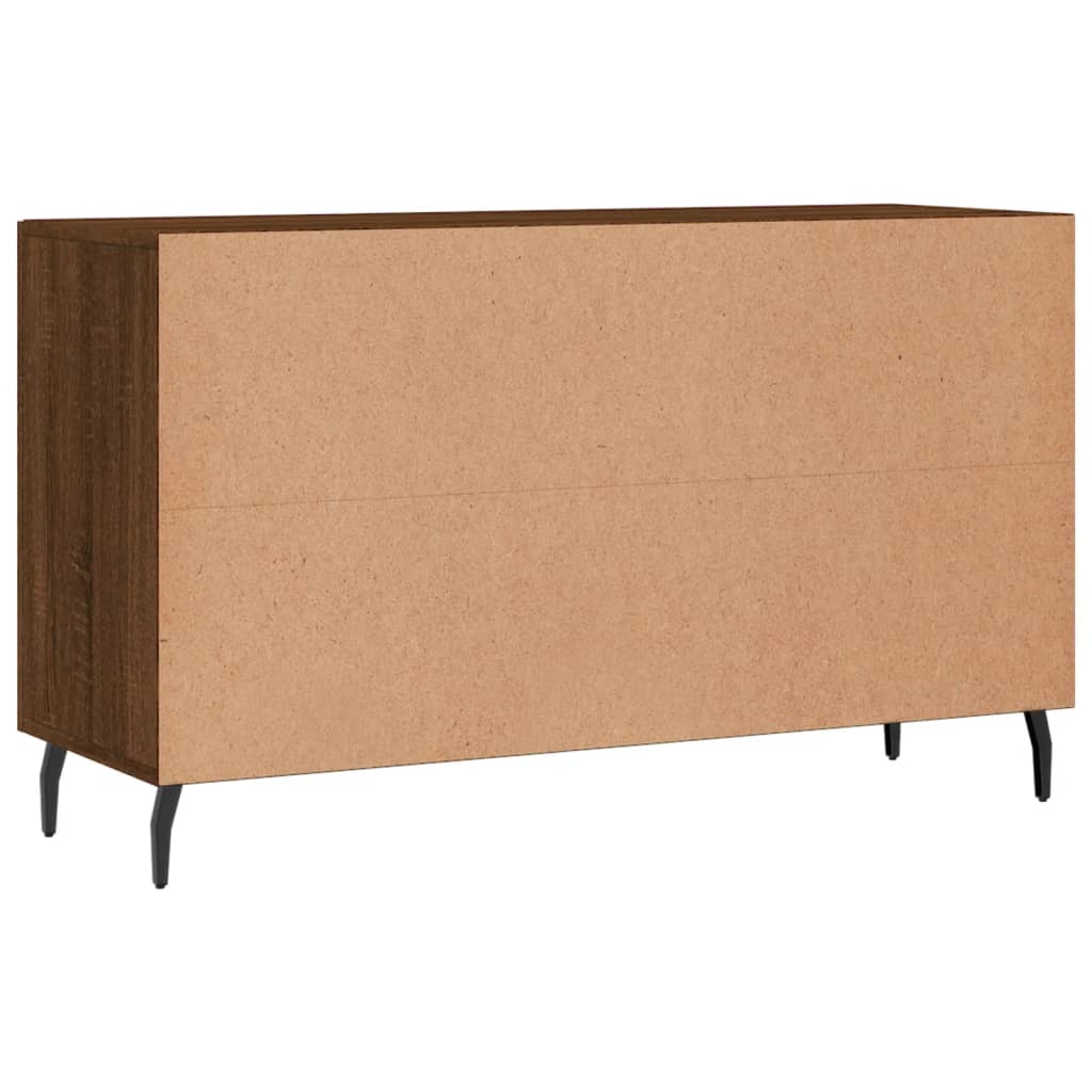 Credenza in rovere marrone 100x36x60 cm in multistrato