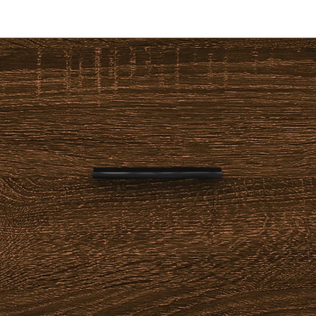 Credenza in rovere marrone 100x36x60 cm in multistrato