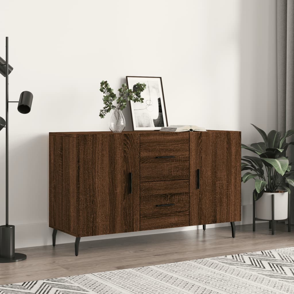 Buffet brown oak 100x36x60 cm Engineering wood