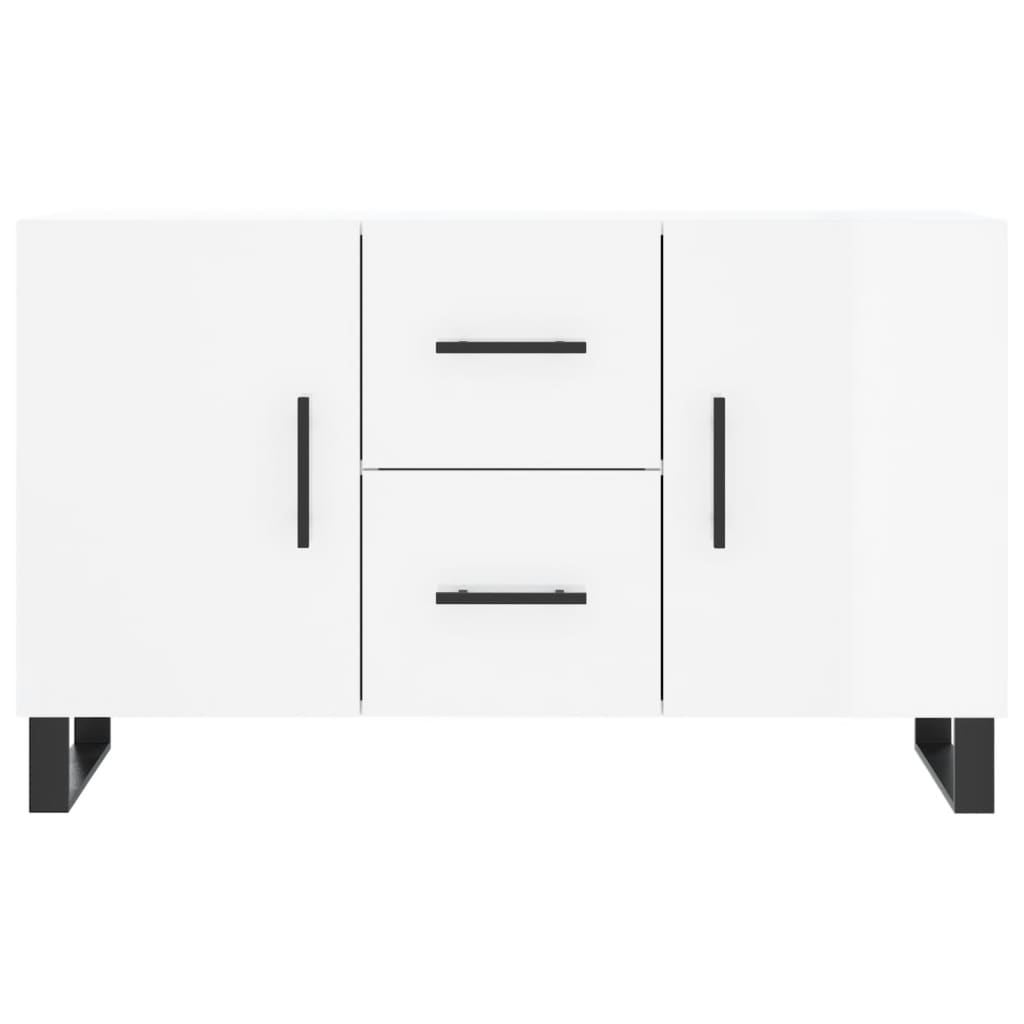 Brilliant white buffet 100x36x60 cm Engineering wood