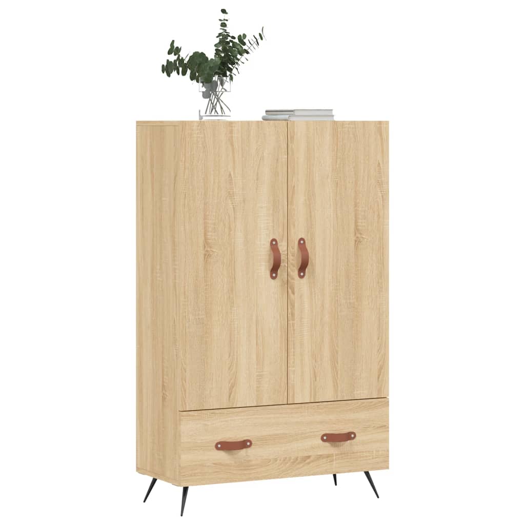 Buffet haut chêne sonoma 69,5x31x115 cm bois d'ingénierie