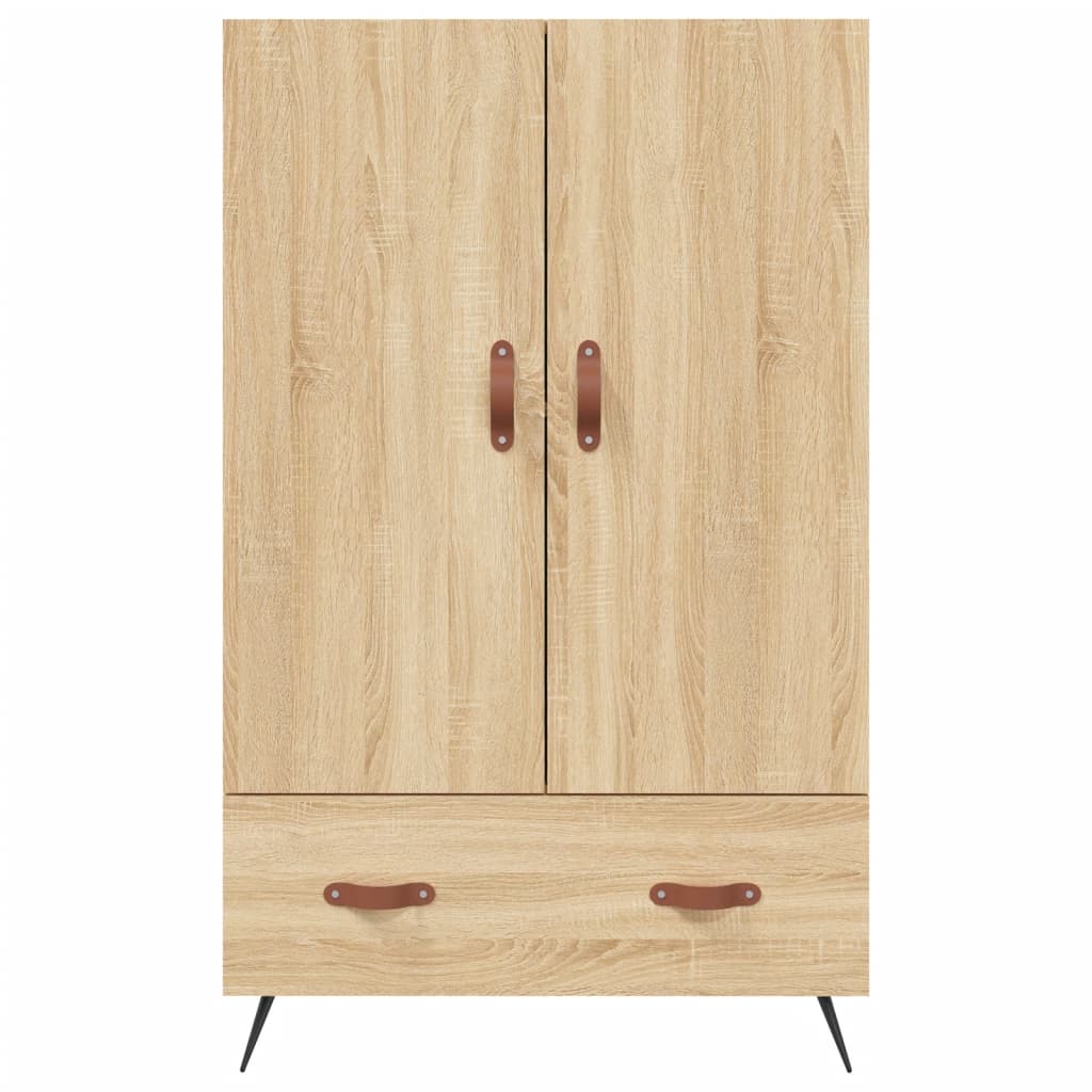 Buffet haut chêne sonoma 69,5x31x115 cm bois d'ingénierie