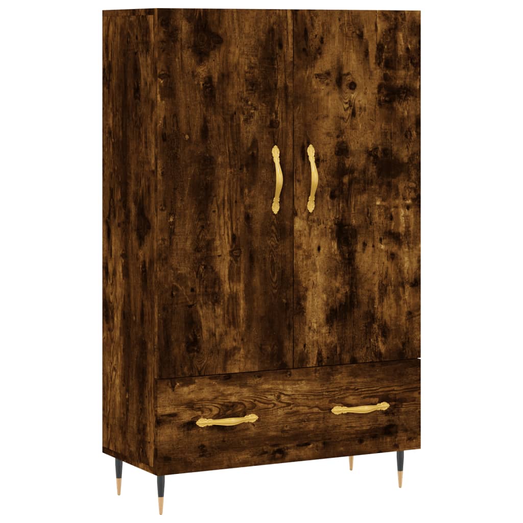 Smoked oak upper buffet 69.5x31x115 cm Engineering wood